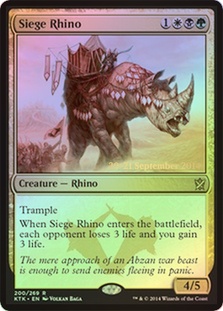 (Promo-Prerelease)Siege Rhino/包囲サイ